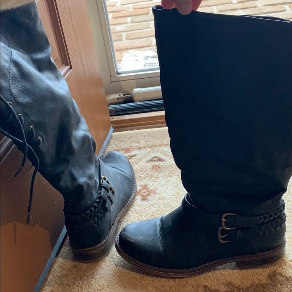 Black high boots